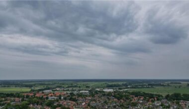 Bewölkte Tage mit einzelnen Schauern