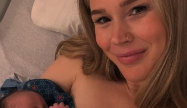 Joss Stone mit ihrer Familie und dem Neugeborenen