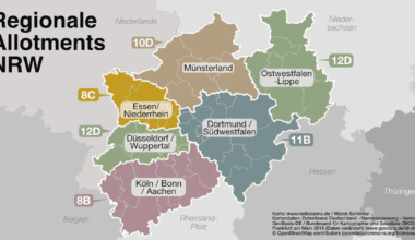 Karte DAB+ Regio NRW