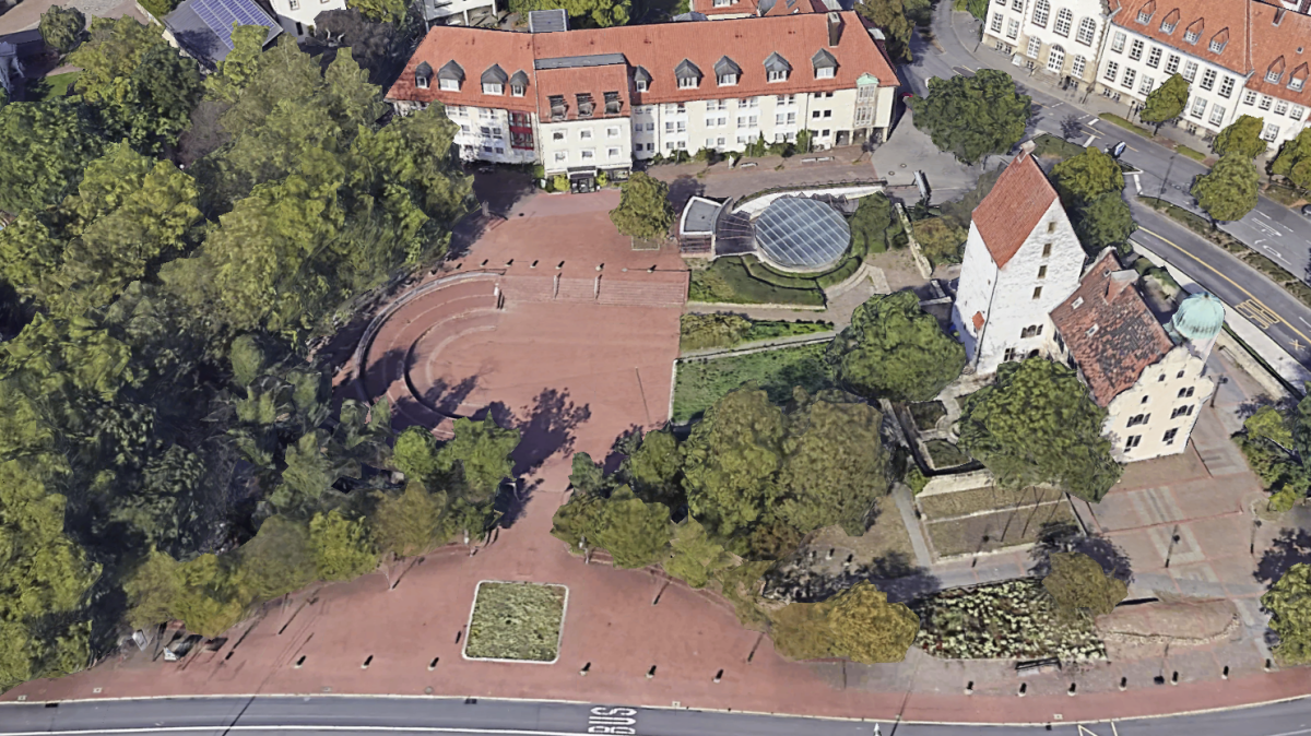 Vorher-Nachher-Vergleich: Der Ledenhof in Osnabrück