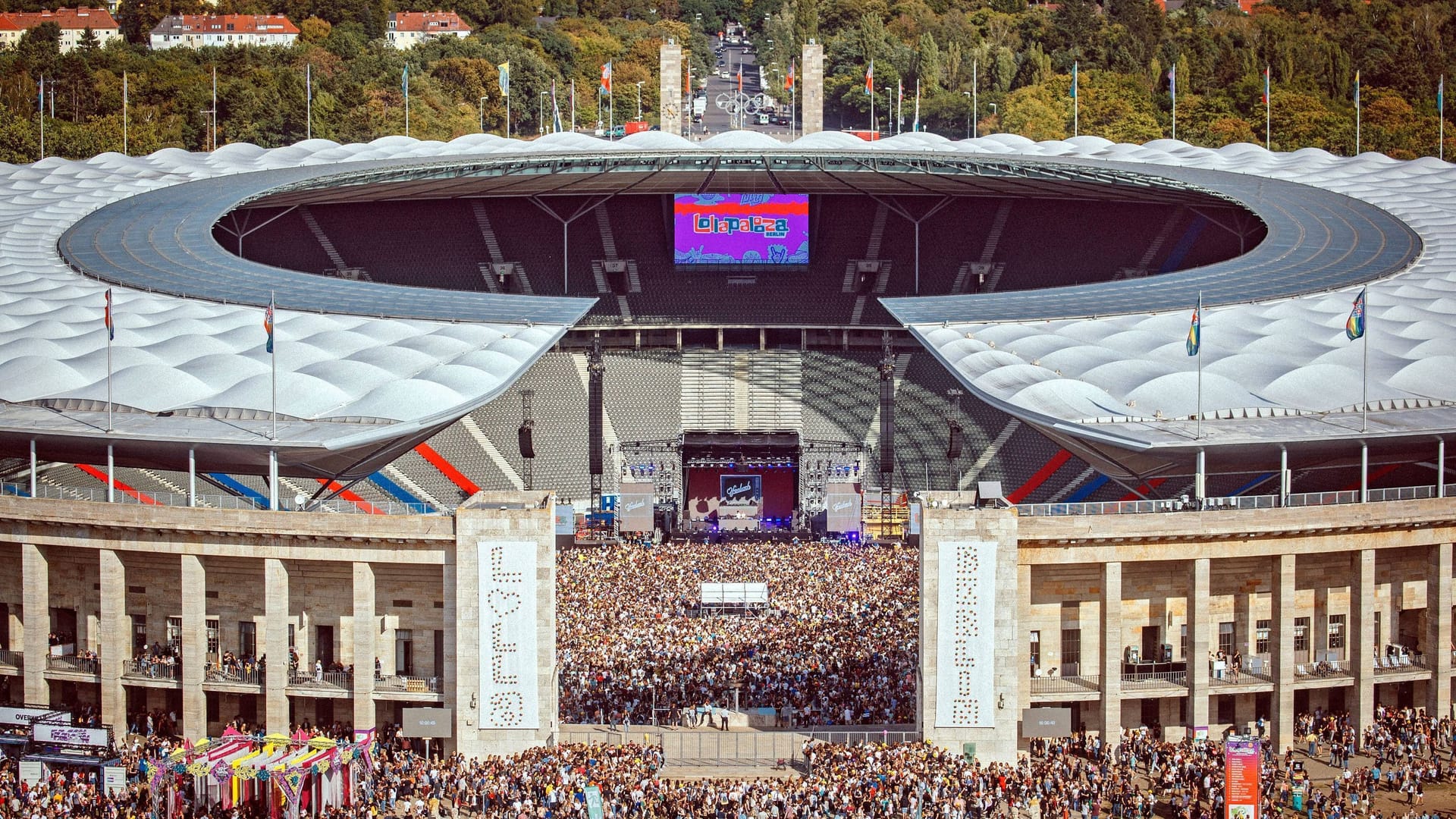 Lollapalooza-Festival in 2018 (Archivbild): Seit diesem Jahr findet das Event am Olympiastadion statt.