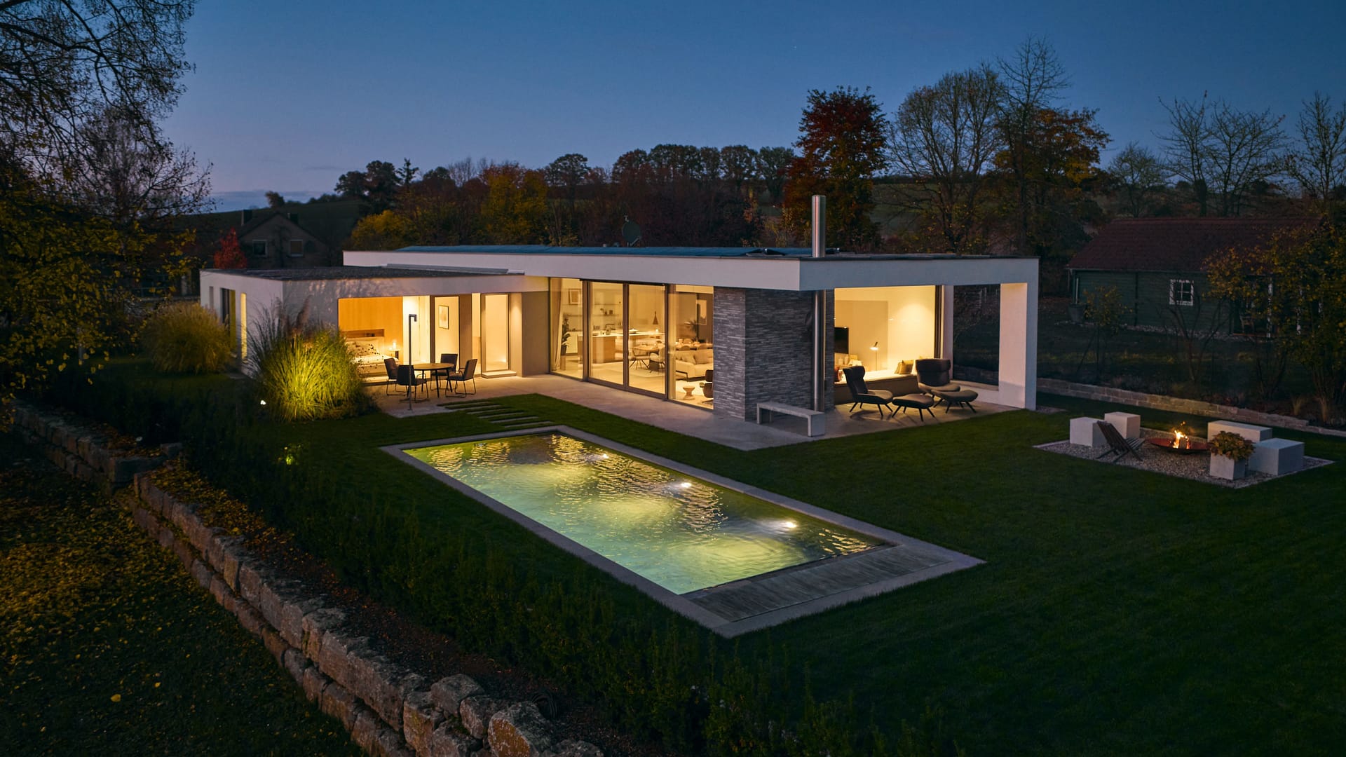 Luxus-Haus in Bayern: Dieses Haus hat ein Lotto-Spieler aus dem Bremer Umland gewonnen.