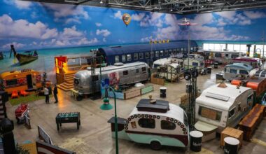 Nass werden kann man nicht: Das Basecamp in Bonn garantiert Trocken-Camping.