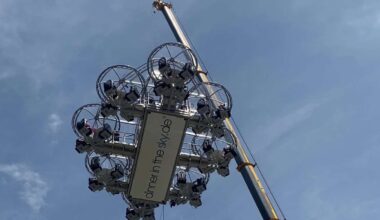„Dinner in the Sky“ in Stuttgart: Nichts für schwache Nerven – Essen in 50 Metern Höhe