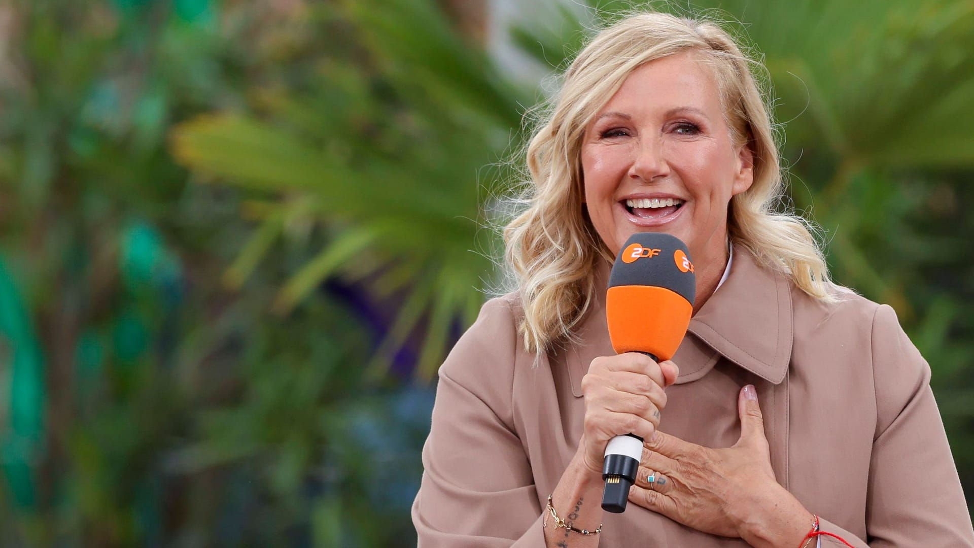 Moderatorin Andrea Kiewel: Sie führt seit 25 Jahren durch den "ZDF-Fernsehgarten".