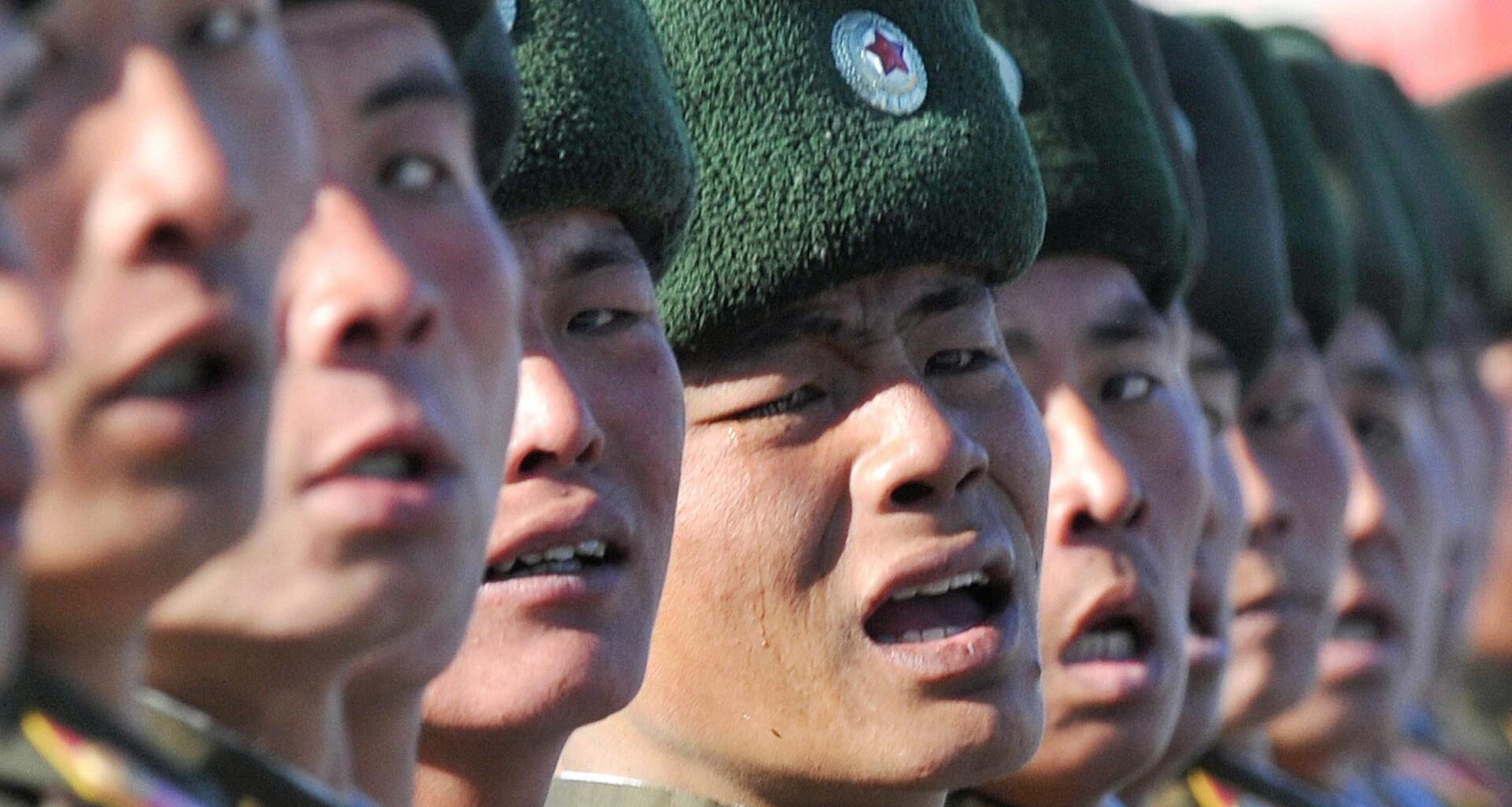 Nordkoreanische Soldaten bei einer Militärparade in Pjöngjang.