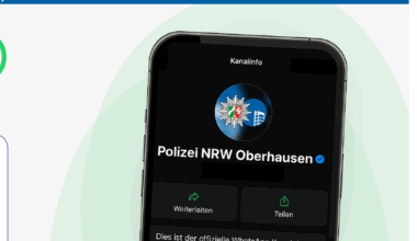 Polizei Oberhausen: WhatsApp-Kanal gestartet - Radio Oberhausen
