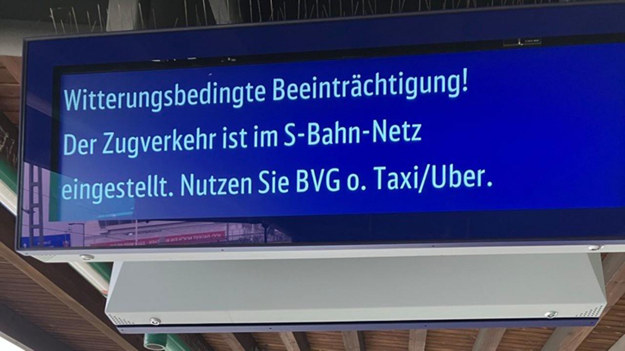 Brandenburg Berlin: Gesamter S-Bahn-Verkehr in Berlin eingestellt