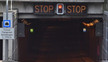 Berlin: Tiergartentunnel in Berlin wird von Montag bis Freitag gesperrt