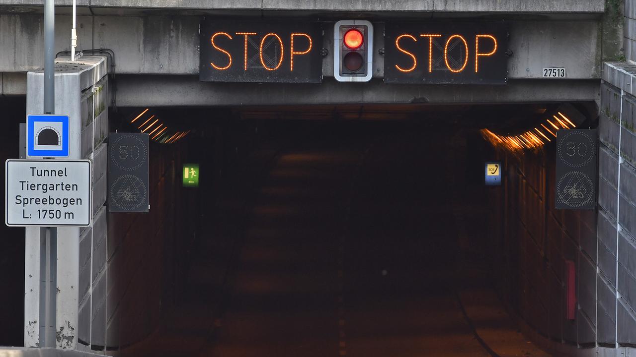 Berlin: Tiergartentunnel in Berlin wird von Montag bis Freitag gesperrt