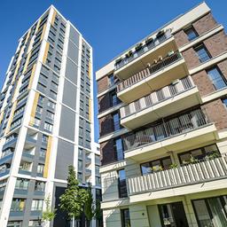 Symbolbild: Hochhaus, Wohnpark St. Marien in der Eschersheimer Straße in Berlin-Neukölln.(Quelle:imago images/Schoening)