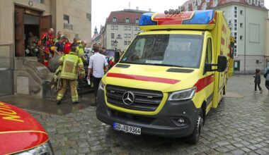 Rettungseinsatz: Mann kollabiert auf Aussichtsplattform der Dresdner Frauenkirche