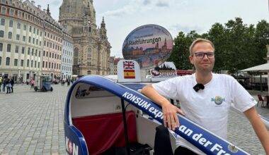 Rikscha statt Reisebus: Wie Philipp Kormos Dresden neu erfahrbar macht