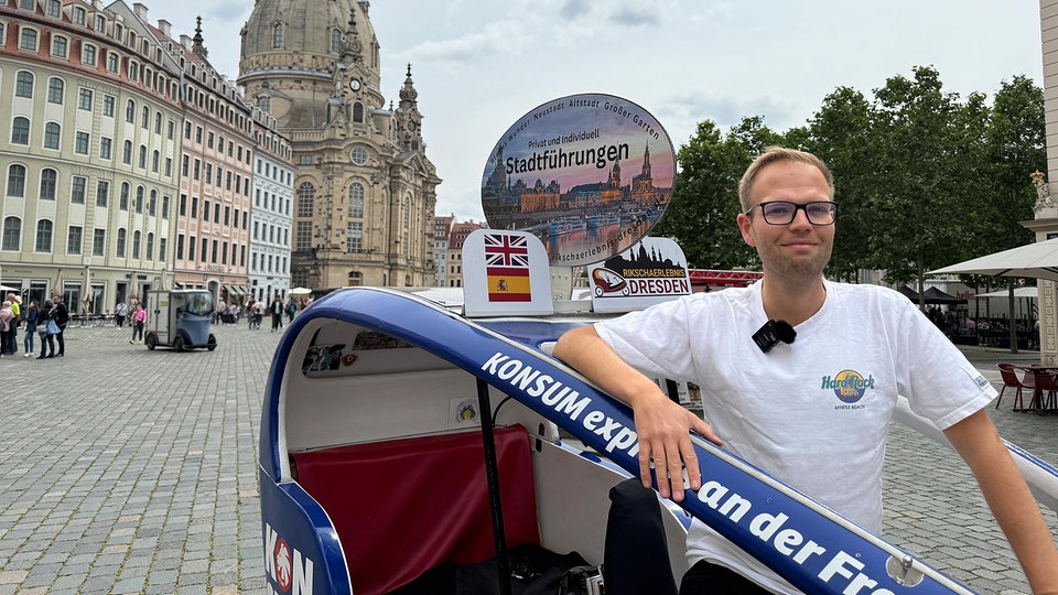 Rikscha statt Reisebus: Wie Philipp Kormos Dresden neu erfahrbar macht