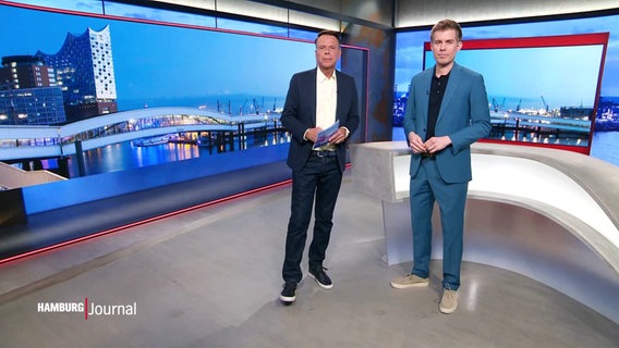 Ulf Ansorge und Carl-Georg Salzwedel moderieren. © Screenshot 