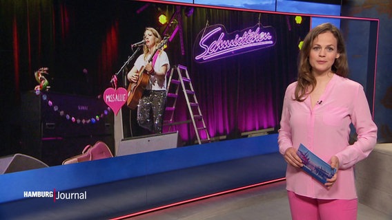 Harriet von Waldenfels moderiert das Hamburg Journal. © Screenshot 