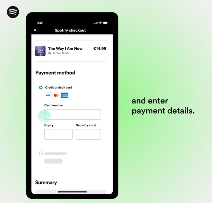 Spotify Payment