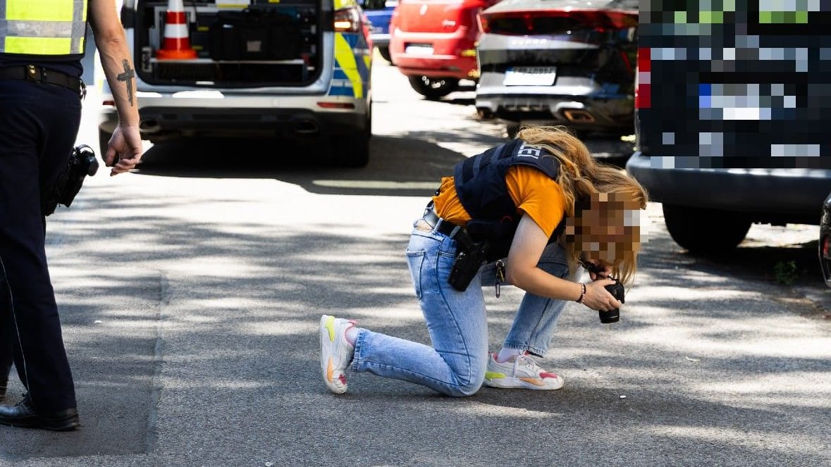 Spurensicherung in Altendorf: Die Hintergründe des Vorfalls ermittelt die Polizei.