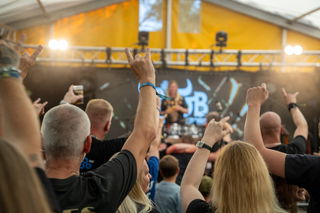 Viele „Pommesgabeln“ gab’s beim Festival „Ulmich om Braand“ zu sehen. Die Stimmung war hervorragend.
