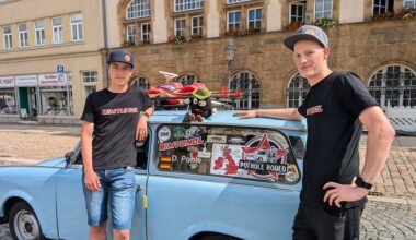 Nach dem Tanken schütteln: Zwei Sachsen mit dem Trabi quer durch Großbritannien und Irland