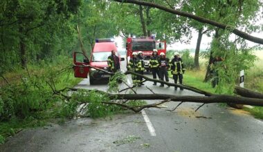 Gewitter in Sachsen-Anhalt: Hunderte Einsätze für Feuerwehren, mehrere Bahnstrecken beschädigt