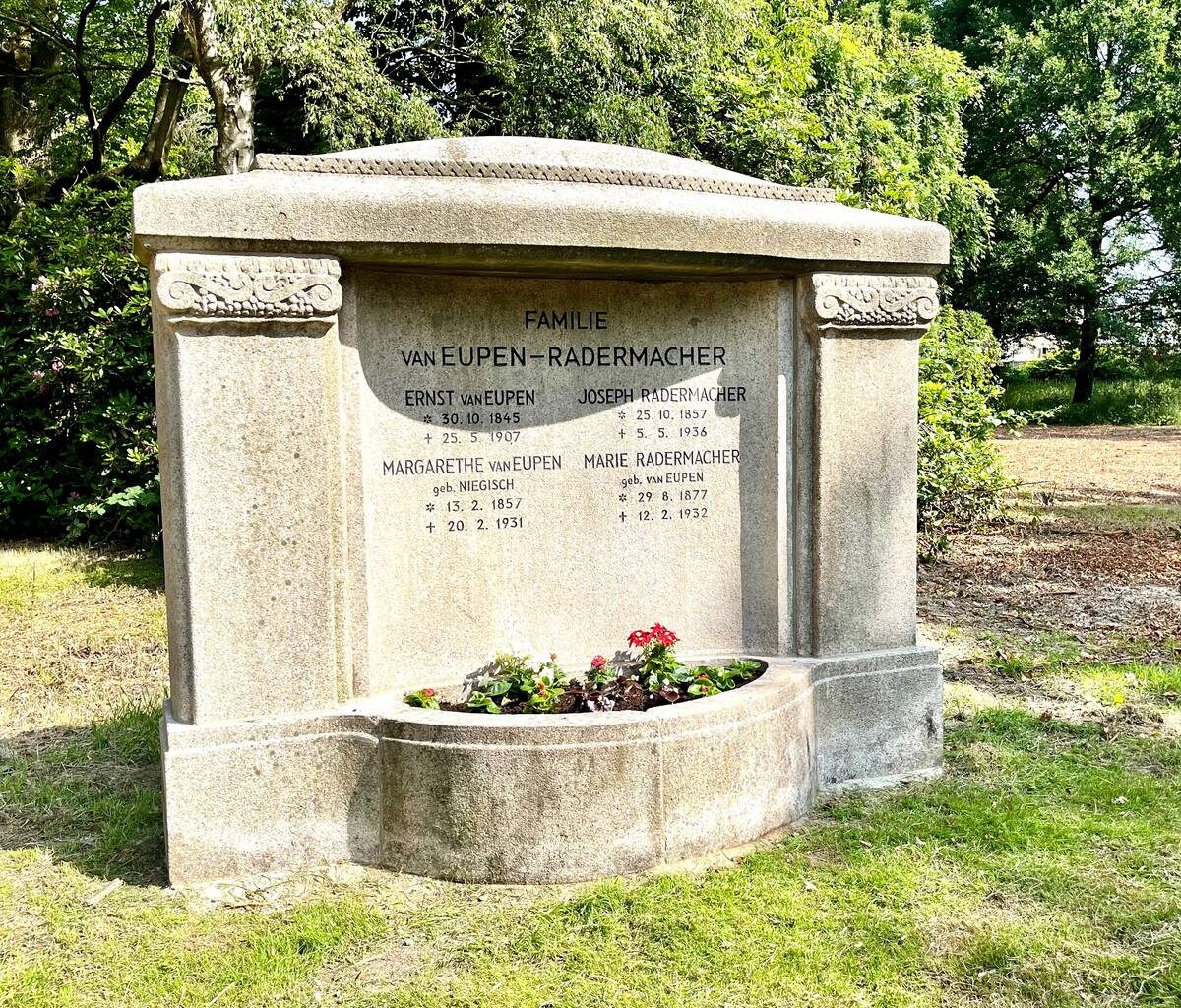 Grabstein der Familie van Eupen in Essen gerettet