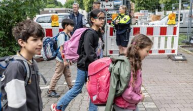Großbaustelle an der Südallee macht Schulweg unsicher