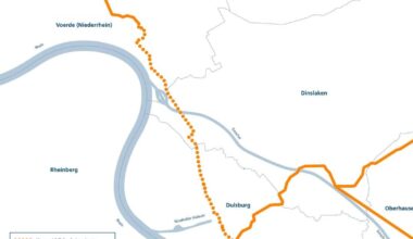 Thyssengas plant Wasserstoffleitung von Voerde nach Duisburg-Walsum