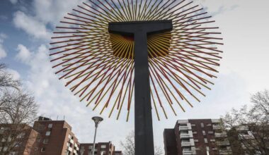 Skulptur Sonnenrad wird muss generalüberholt werden