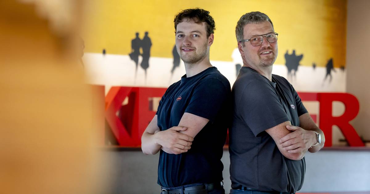Ein Duo aus Vater und Sohn bei Henkel