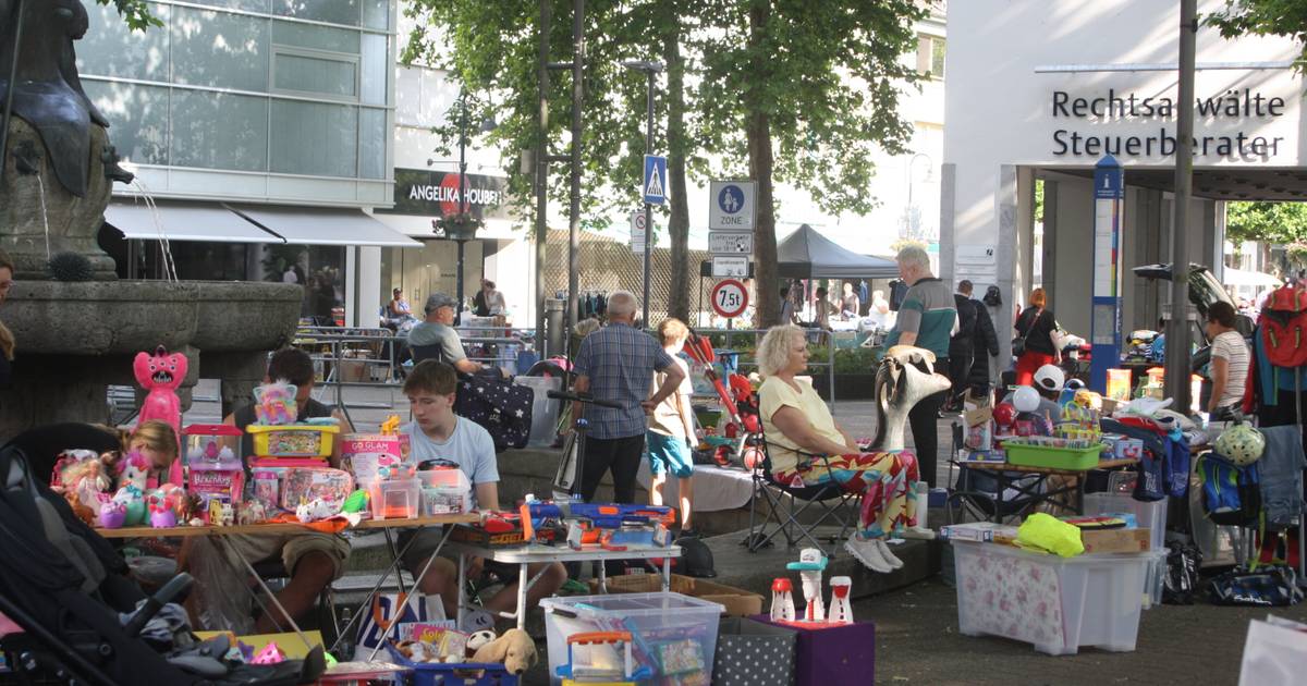 Kinder- und Jugendflohmarkt in der Fußgängerzone