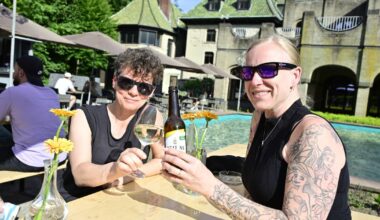 Es gibt wieder einen Biergarten an der Kaiser-Friedrich-Halle
