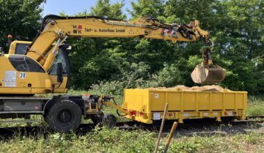 Bauarbeiten zwischen Hilden und Düsseldorf