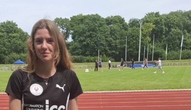 Julia Aleksiienko vom LAZ Wuppertal sprintet zur DM