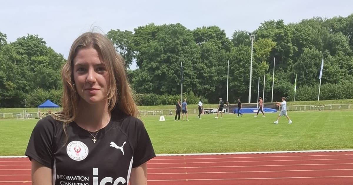 Julia Aleksiienko vom LAZ Wuppertal sprintet zur DM