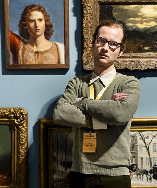 Grumpy Guide führt durch die Ausstellung