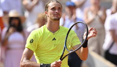 Der Weg für Alexander Zverev bei den French Open in Paris wird nun steiniger
