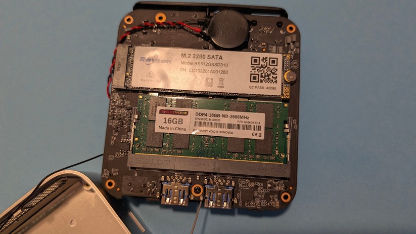 Acemagic V1 – Hauptplatine mit SSD