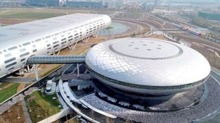 Ob die ESMC-Fabrik in Dresden eine ähnlich interessante Architektur wie die Fab 16 im chinesischen Nanjing erhalten wird, ist nicht bekannt. (Bild: TSMC)