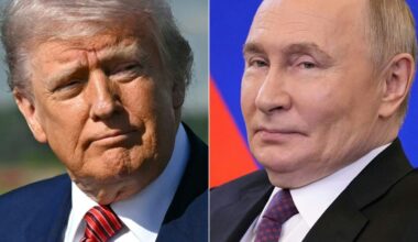 US-Präsident Trump (l.) und Russlands Staatschef Putin