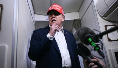 Trump in der Air Force One