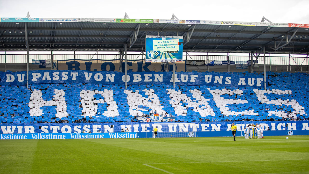 Ohne Heimfans gegen Halle: 1. FC Magdeburg setzt Zeichen für verstorbenen Fan | Sport