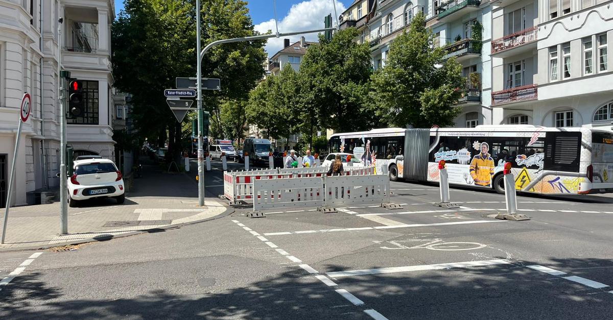 Dotzheimer Straße zum Teil gesperrt