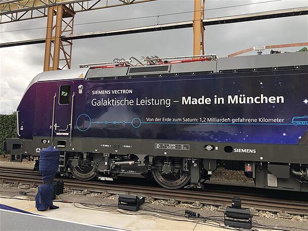 So sieht die Vektron-Lok aus. Ein Siemens-Chef nennt sie den "Ferrari des Güterverkehrs"