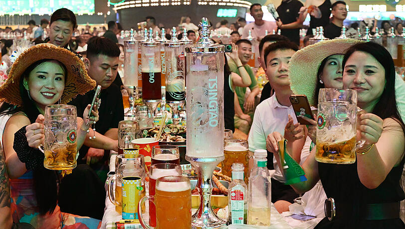"Oktoberfest" in China gestartet: Wovon es mehr hat als die Original-Wiesn