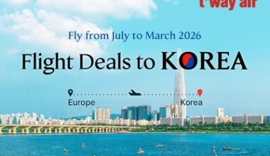 Planen Sie Ihre Korea-Reise mit den Europa-Seoul-Angeboten von T'way Air