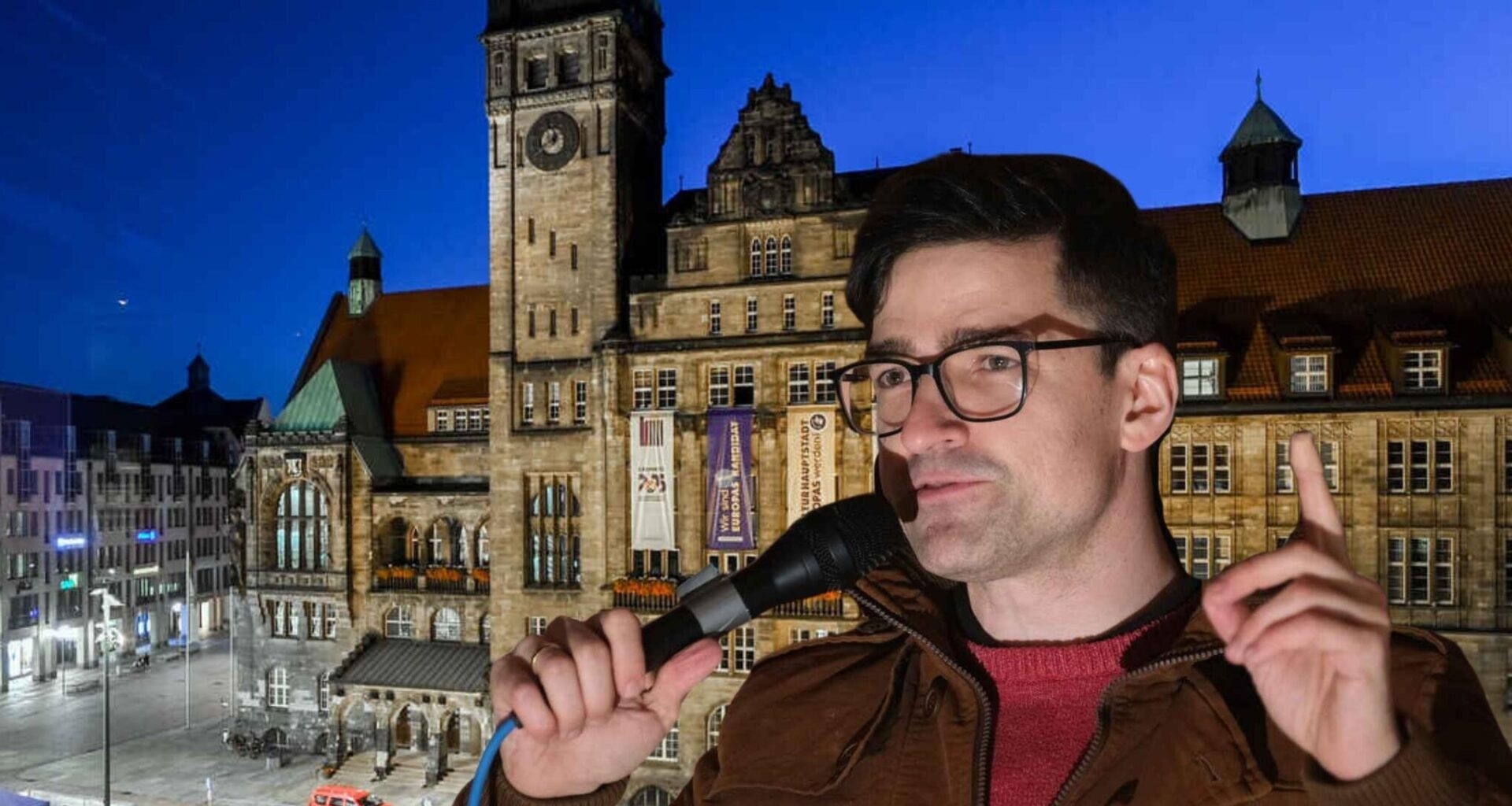 Rechte wollen Martin Sellners Auftritt im Chemnitzer Rathaus vor Gericht erstreiten