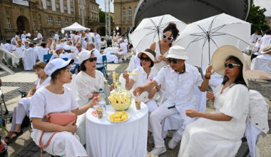 Was beim „Diner en blanc“ in Chemnitz aufgetischt wurde