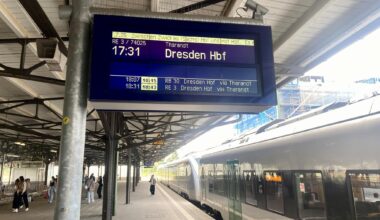 Fast alle Züge nach Dresden haben Verspätung