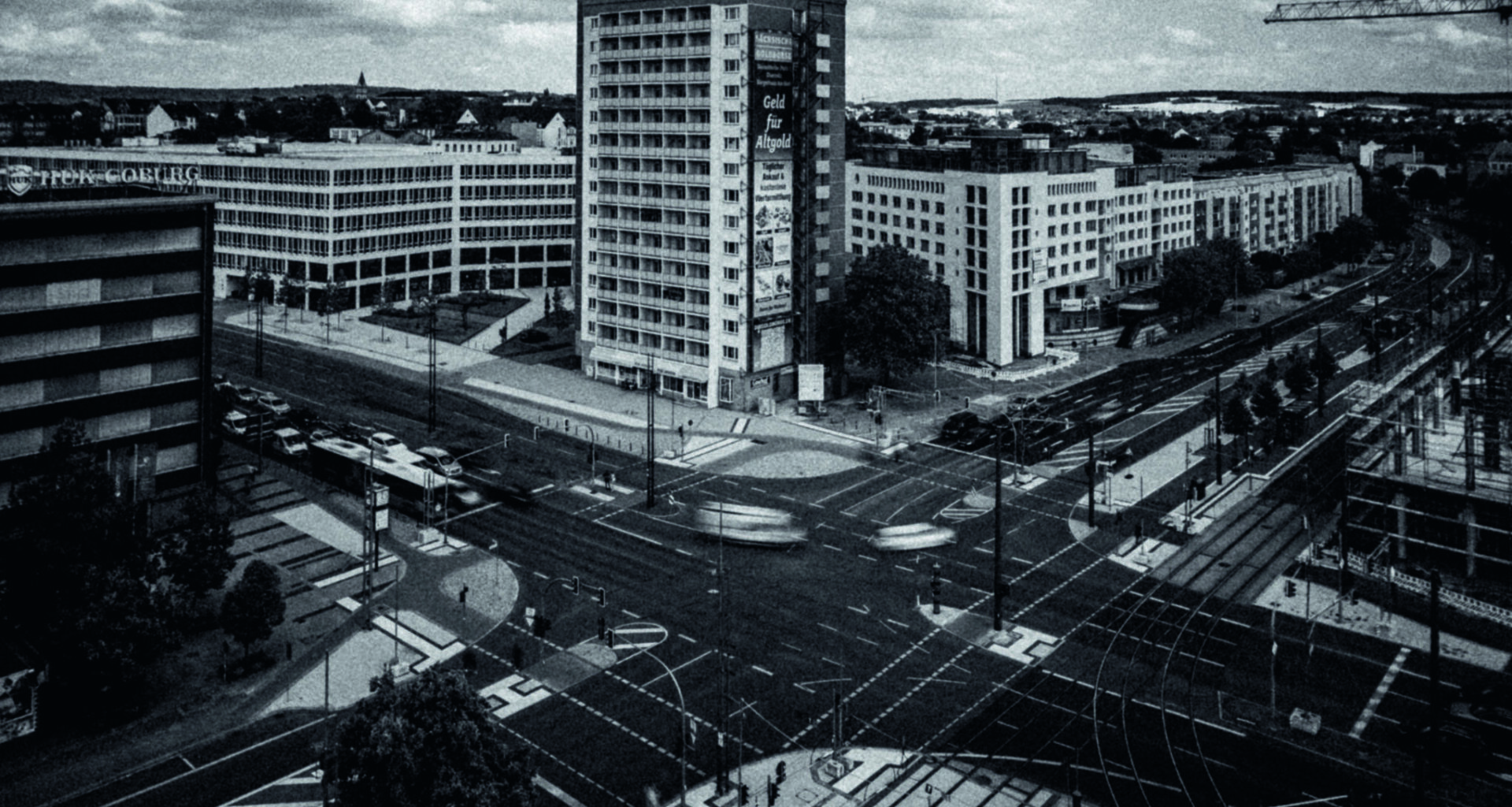 Der andere Blick auf Chemnitz oder eine Stadt in schwarz-weiß